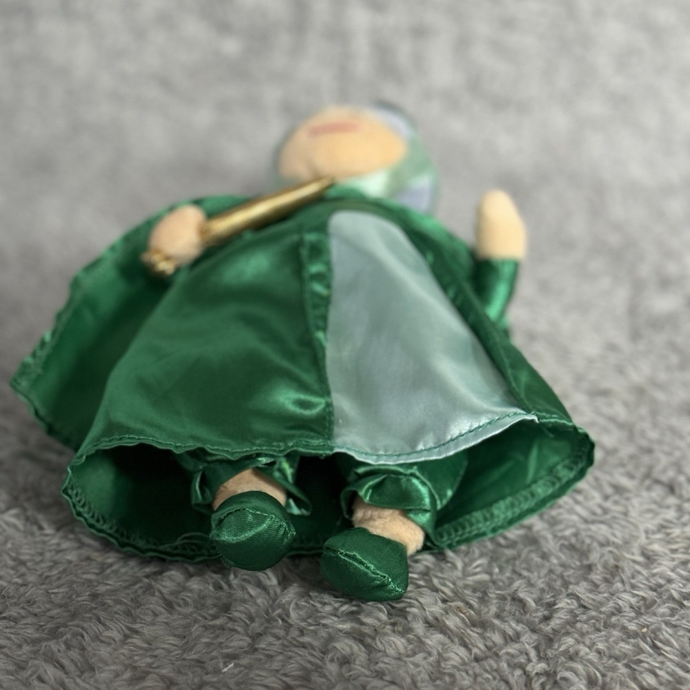 Disney Store Fauna Plush Green Fairy Godmother Sleeping Beauty Stuffed Animal - Picture 6 of 8